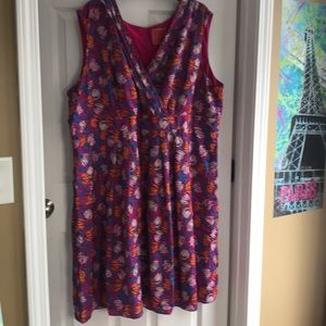 Modcloth Multicolor Sleeveless Midi Dress